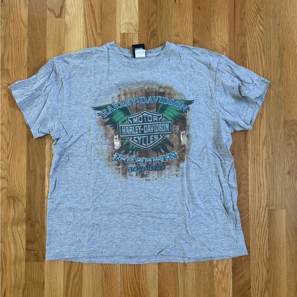 Harley-Davidson Other - Harley-Davidson Men’s XL Gray Graphic T-Shirt Roatan, Honduras